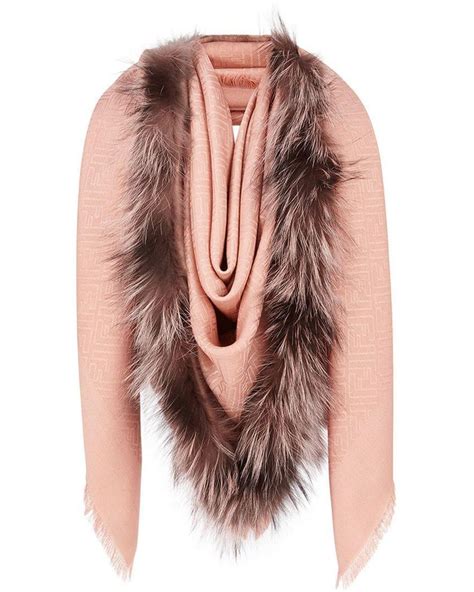 fendi scarf women|Fendi touch of fur shawl.